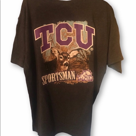 TCU Horned Frogs Outdoorsman deer shirt Large - Picture 2 of 3